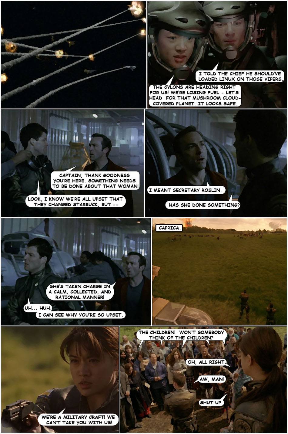 Five-Minute Battlestar Galactica: The Miniseries Comic