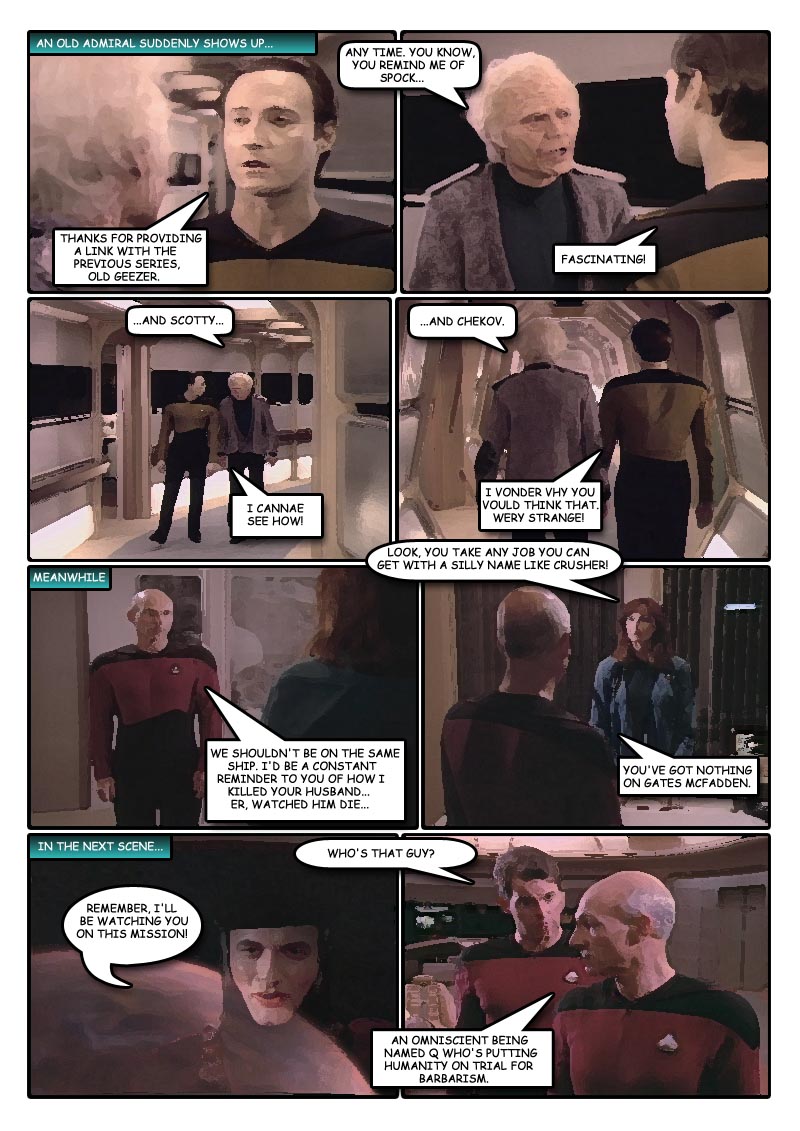 Five-Minute Encounter at Farpoint Comic